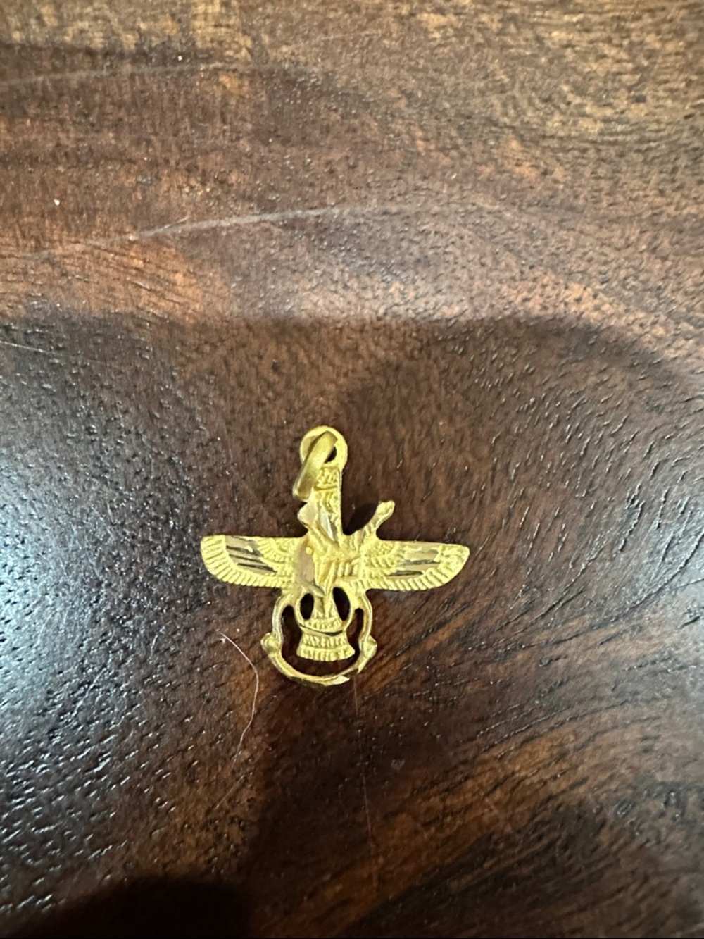 18k gold Farvahar Pendant Charm